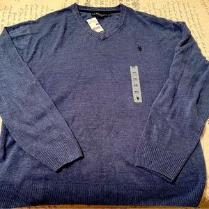 US Polo V Neck sweater Men NWT size XXL
